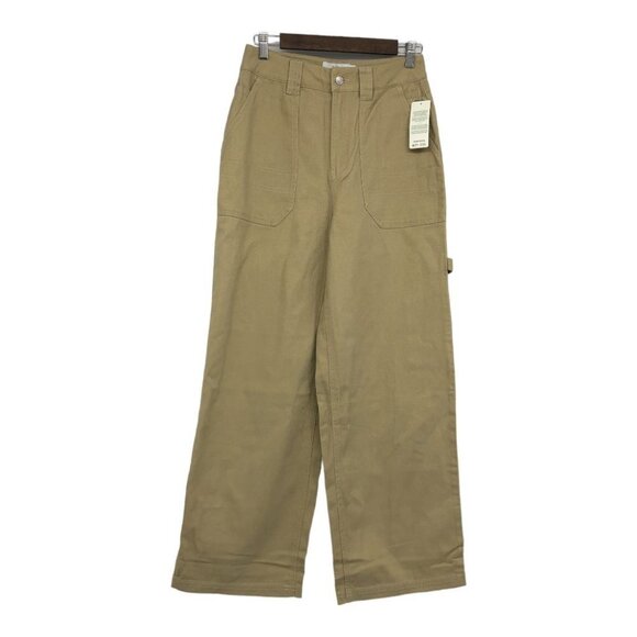 NWT Twik Simons Khaki Tan Wide Leg Cargo Pants size 28 - Picture 2 of 16